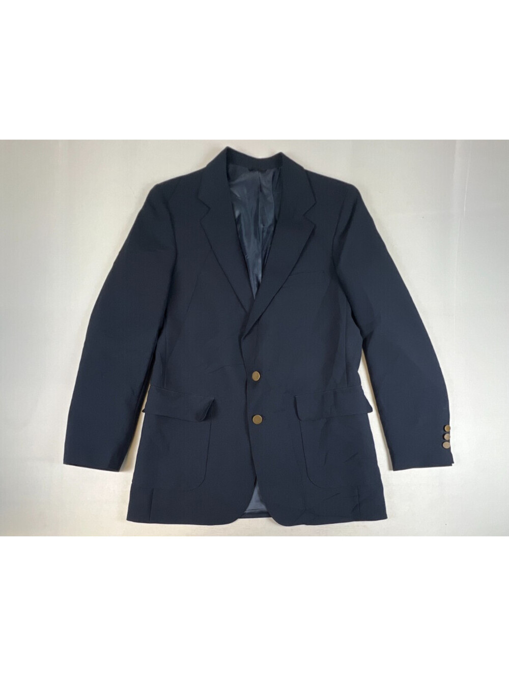 Vintage Levis Action Suit Blazer Mens 40L Blue Sta-Prest Sport Coat 70s 80s